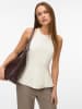 Vero Moda Top mit Schößchen in Snow White