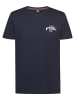 Petrol Industries Bedrucktes Jersey-T-Shirt Oro in Blau