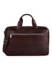 Plevier Jimmy Aktentasche Leder 31 cm Laptopfach braun
