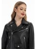 faina Lederjacke in Schwarz