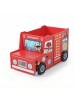 relaxdays Spielzeugkiste "Feuerwehr" in Rot - (B)60 x (H)34 x (T)32 cm