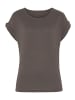 LASCANA Kurzarmshirt in taupe