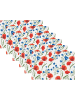 REDBEST Tischset 6er-Pack in Mohnblume