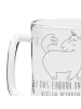 Mr. & Mrs. Panda Humpen Einhorn Stolzieren mit Spruch in Transparent