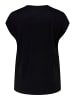 ONLY Carmakoma Long Spitzen T-Shirt Plus Size Top in Übergröße CARFLAKE in Schwarz