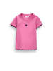 Coccodrillo Geripptes t-shirt mit kurzen ärmeln in rosa