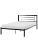 Beliani 2-tlg Doppelbett CUSSET in Schwarz