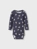 name it Unisex Baby Body mit Allover Print in Blau