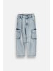 Coccodrillo Cargohose aus Jeansstoff in hellblau