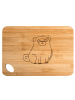 Mr. & Mrs. Panda Frühstücksbrettchen Mops ohne Spruch in Braun