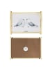 Mr. & Mrs. Panda Sofa Tablett Turteltauben Liebe ohne Spruch in Grau Pastell