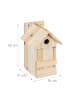 relaxdays Nistkasten in Natur - (B)16x (H)25 x (T)14 cm