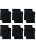 REDBEST Frottier Waschhandschuh 12er-Pack Chicago in schwarz
