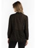 DreiMaster Damen Schluppenbluse in Schwarz Gold