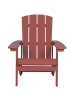 Beliani Gartenstuhl ADIRONDACK in Rot - (W) 75 x (H) 88 x (L) 88 cm