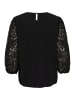 Kaffe Langarm-Bluse KAemilia Regular fit in Black Deep