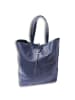 Florence Leder Shopper, Schultertasche Florence Tasche blau ca. 30cm