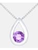Diamant L'éternel Halskette mit Anhänger aus 375 Weißgold mit Amethyst