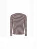 Soft Rebels Top SRFenja Stripe O-neck in 365 Vinyard Wine