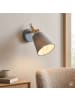Licht-Erlebnisse Wandlampe (B)14 x (H)28 cm in Helles Holz Grau