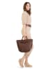 Samantha Look Handtasche echt Leder in braun