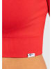 SMILODOX Crop Shirt Elna in Rot