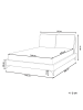 Beliani Doppelbett MELLE in Braun/Schwarz - (W) 155 x (H) 98 x (L) 240 cm