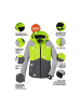 Killtec Skijacke mit abzippbarer Kapuze in Grau0679