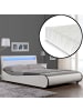 Corium LED Bett Valencia mit Matratze in Weiß (B)140cm