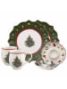 Villeroy & Boch 6-tlg. Frühstücks-Set Tannenbaum Toy's Delight in Grün-Weiß – in grün-weiß