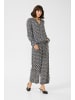 Kaffe Bluse langarm KAditte Regular fit in Black/Moonstruck Retro Print