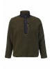 Hessnatur Hessnatur Wollfleece Troyer Relaxed aus reiner Bio-Merinowolle in vintage oliv