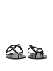 Isabel Marant Schwarz Leder Flip-Flop Sandalen
