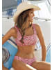 LASCANA Bustier-Bikini-Top in lachs-bedruckt