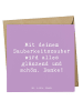 Mr. & Mrs. Panda Deluxe Karte Spruch Reinigungskraft Zauber mit ... in Lavendeltraum