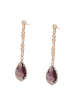NAEMI Women Earrings in Rose Gold Purple