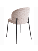 Beliani 2er-Set Esszimmerstuhl VIDETTE in Beige/Schwarz
