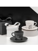 Villeroy & Boch 6er Set Kaffee-Untertassen Manufacture Rock - Mickey Mouse ø 15,4 cm in schwarz