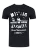 Mustang T-Shirt Basic Print in Schwarz