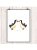 Mr. & Mrs. Panda Poster Pinguin Liebe ohne Spruch in Weiß
