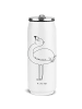 Mr. & Mrs. Panda Edelstahl Trinkflasche Flamingo Stolz ohne Spruch in Weiß