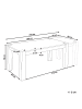 Beliani Ausziehbarer Tisch MISSION in Braun - (W) 90 x (H) 78 x (L) 160 cm