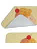 Mr. & Mrs. Panda Badezimmerteppich Cupcake ohne Spruch in Gelb Pastell