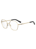 Love Moschino Frauen Optische Fassungen Geometrisch Gold