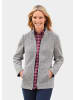 GOLDNER Kuschelweiche Strickfleece-Jacke in silbergrau / melange