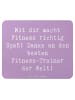Mr. & Mrs. Panda Mauspad Spruch Fitness-Trainer Dank mit Spruch in Lavendeltraum