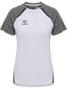 Hummel T-Shirt Hmllead Damen in WHITE/STEEL GRAY