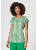 MADELEINE Gemustertes Shirt in dschungelgrün / multicolor