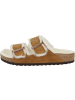Birkenstock Clogs Arizona Lammfell Veloursleder normal in hellbraun
