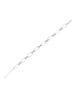 Adeliás Damen Armband aus 925 Silber mit Zirkonia 18+3 cm in silber